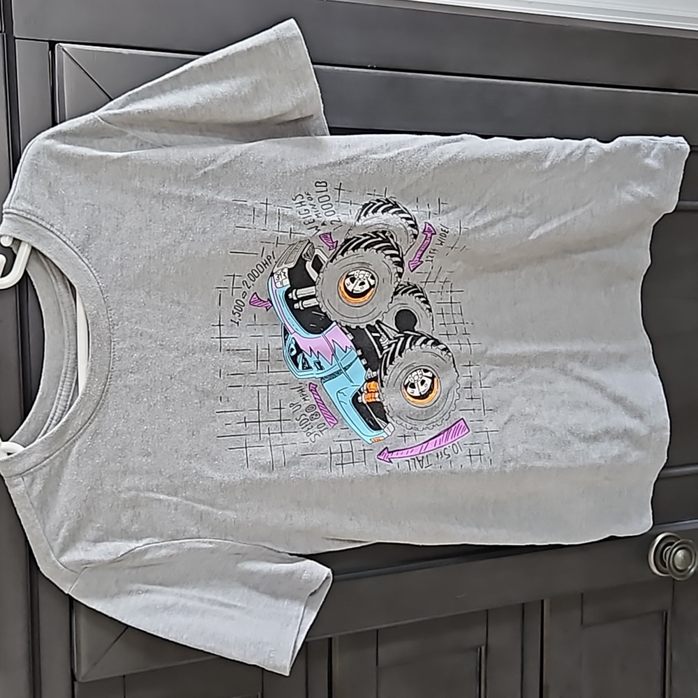 Monster truck short sleeve shirt